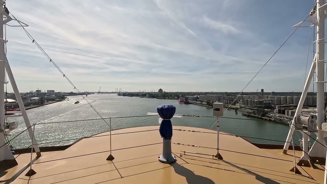 MS Rotterdam Rotterdam Departure Time-lapse