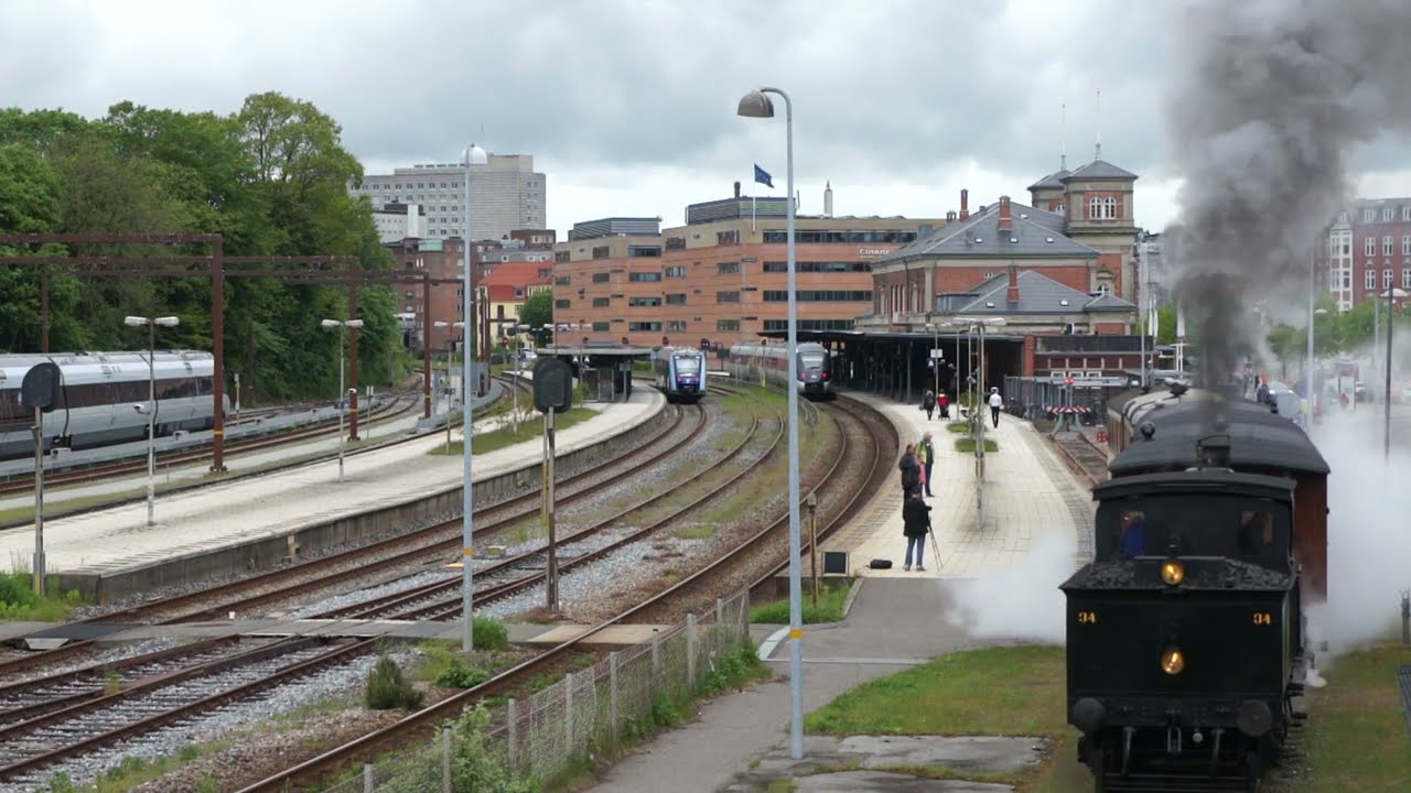 Limfjordsbanens FFJ 34 afgang fra Aalborg