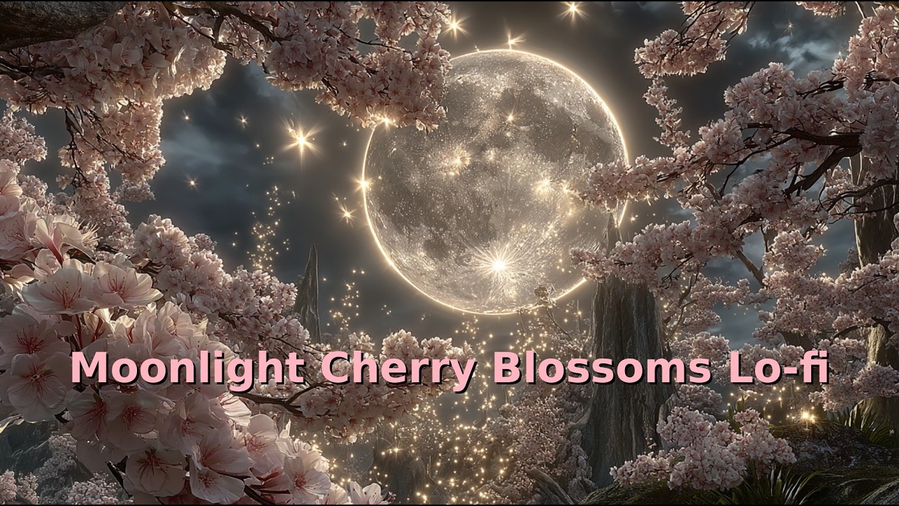 Moonlight Cherry Blossoms Lo-fi 🌙 春の妖精｜幻想的夜桜MV