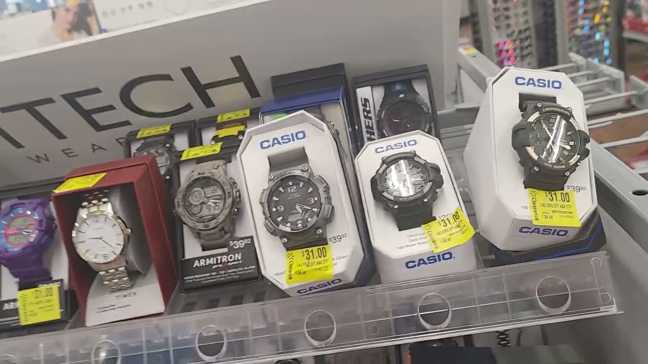 at Walmart for for the fun of it looking at Timex and Casio
