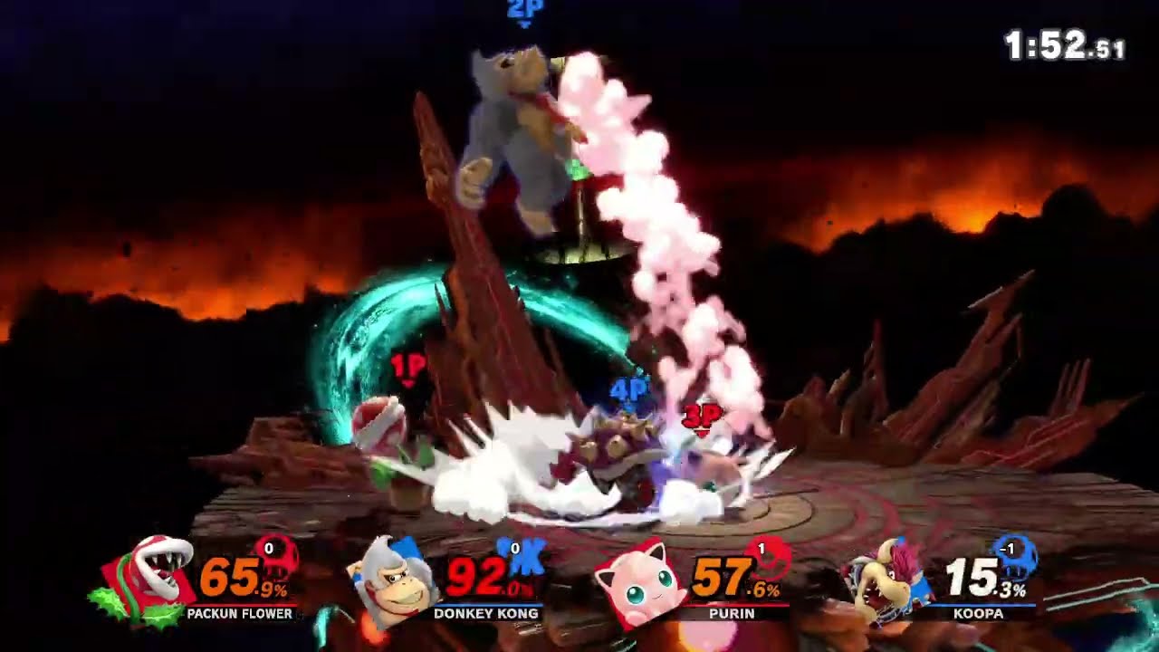 スマブラSP リプレイ チームタイム制 12987 [26年01月分]【プリン 3P自分】