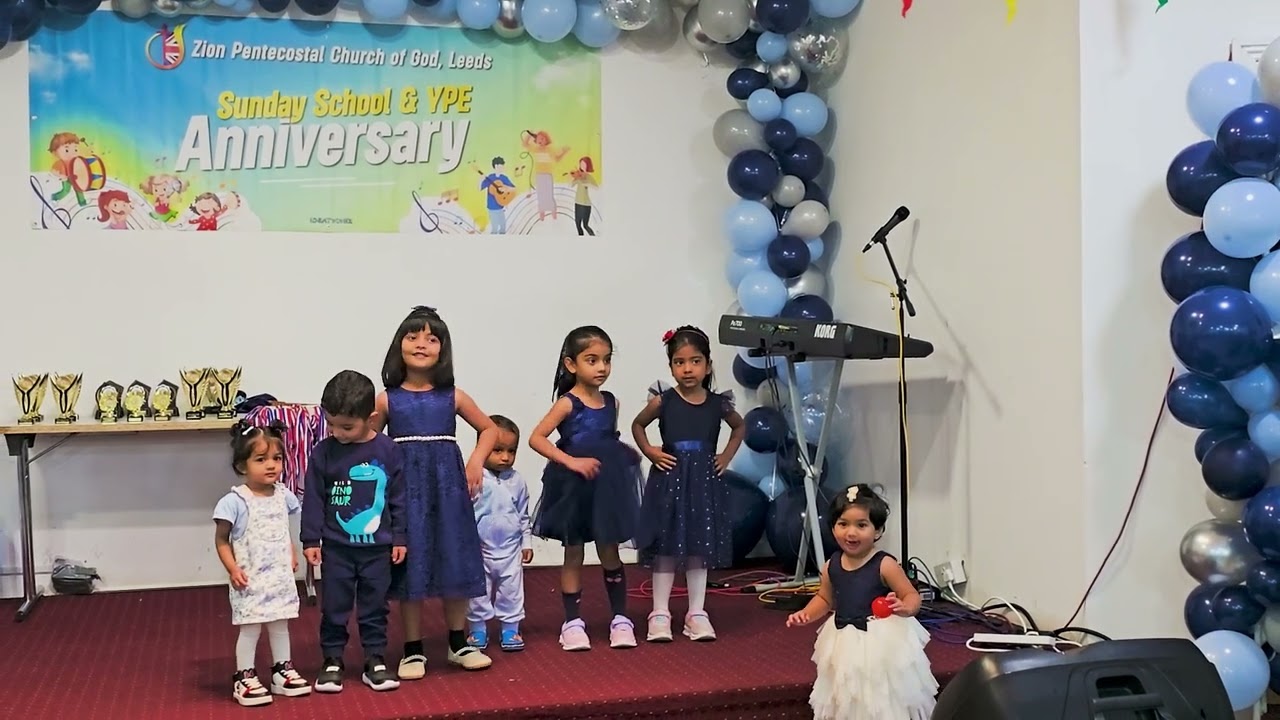 Kids Welcome Song Christian Program  YPE & Sunday School Anniversary 2025  Zion Church Leeds