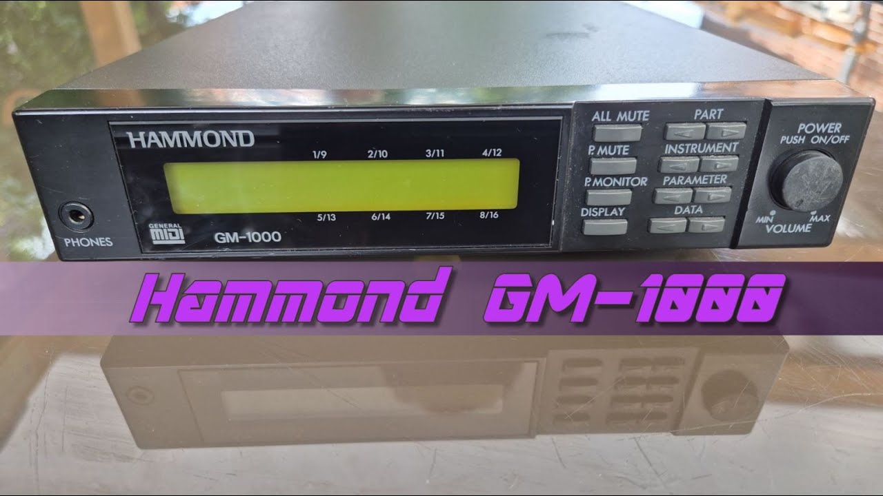 Various DOS-Games Music on Hammond GM-1000 (General Midi)