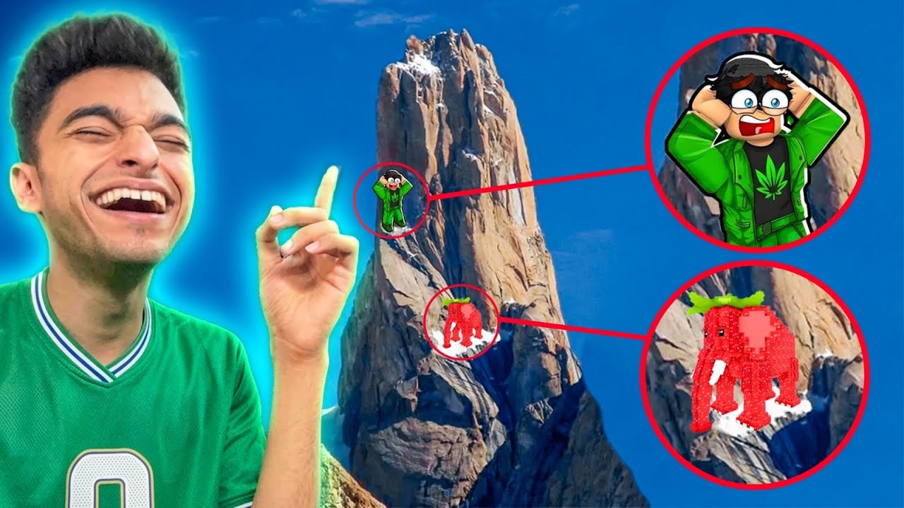 عبده ماندو في تحدي الصعود علي اعلي قمه جبل للحصول علي برين روت جديده 🤑 | roblox