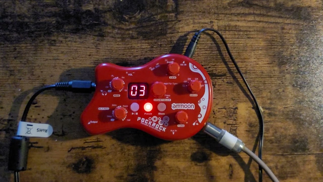 Ammoon PockRock  - All Presets #guitar #pedal #multieffects