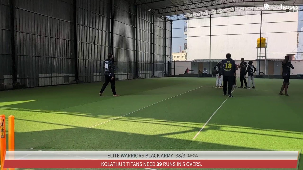 Kolathur Titans vs Elite Warriors Black Army live cricket match | TURF BATTLEFIELD SEASON -2 live -