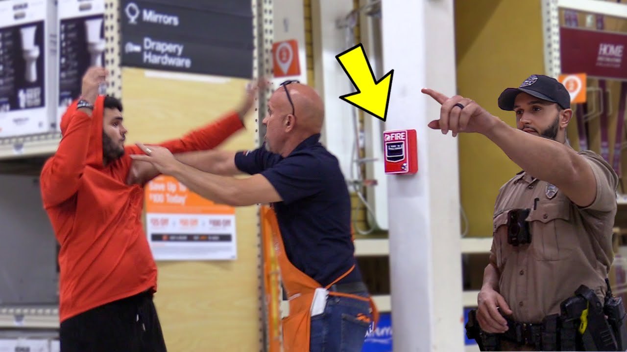 Pulling Fire Alarm Prank