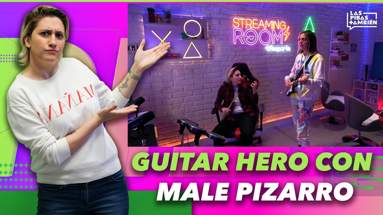 JUGAMOS CLONE HERO con MALE PIZARRO - Las Pibas También 💚