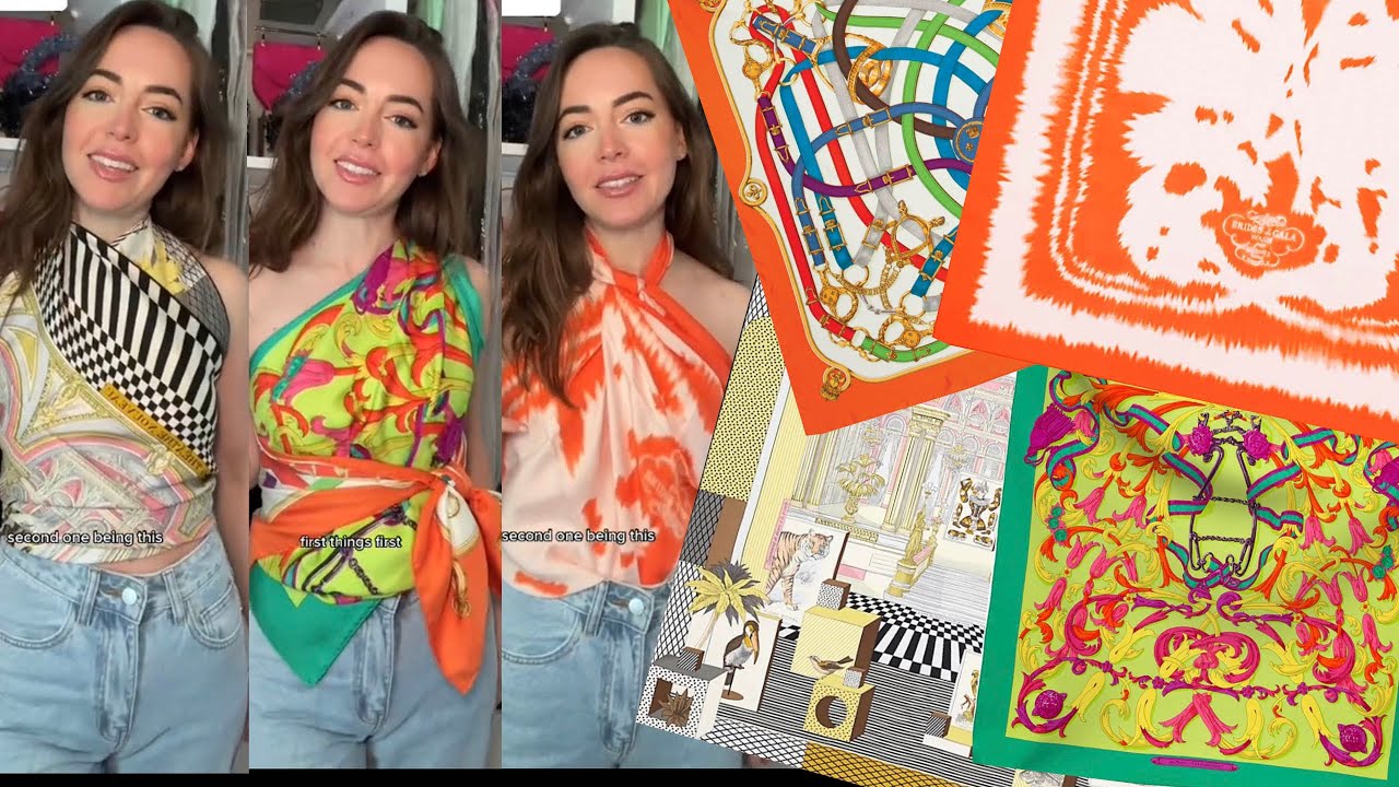 3 Ways to Wear an Hermes Scarf as A Top (So It Doesn't Look Like a Scarf as a Top)