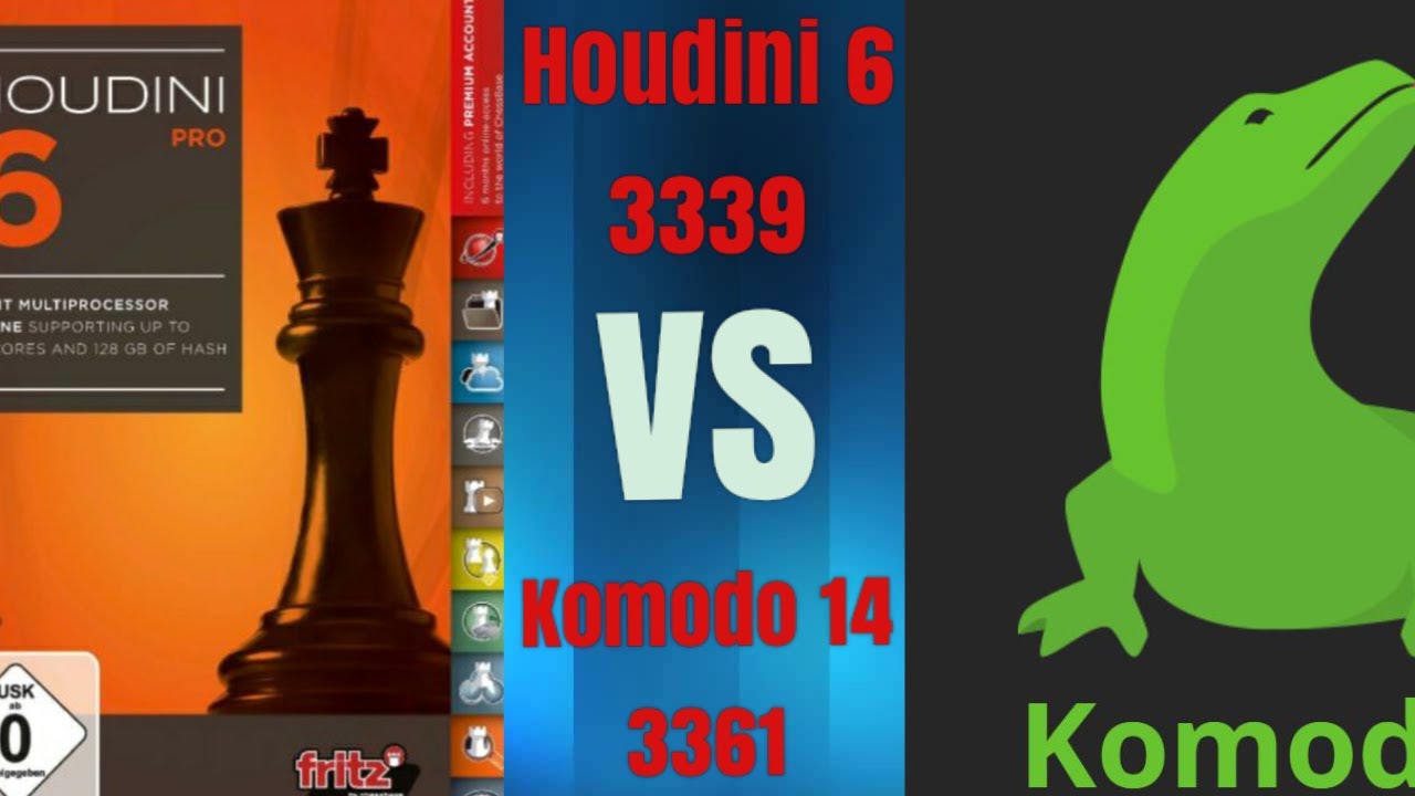 Komodo 14 (3361) vs Houdini 6 (3339)