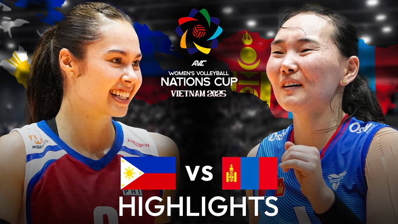 Philippines 🇵🇭 vs Mongolia 🇲🇳 | Highlights | AVC Women's Nations Cup 2025