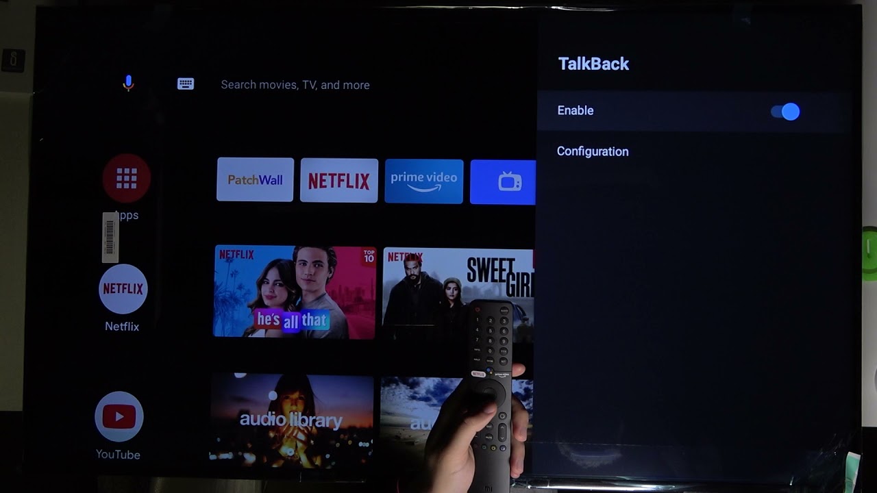 How to Enable / Disable TalkBack in Xiaomi Mi LED TV P1?