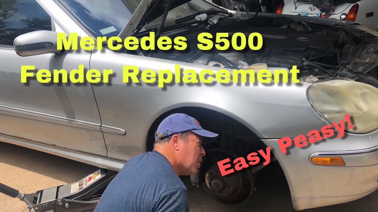 Replacing A Fender On My Cheap Mercedes S500