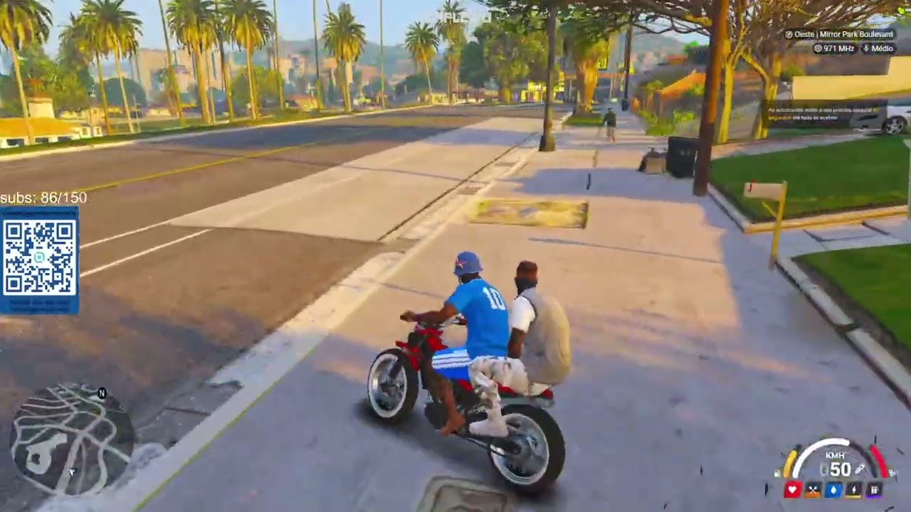 HARIDADE E RIBEIRO DANDO FUGA DE MOTO NO COMPLEXO!! GTAV RP
