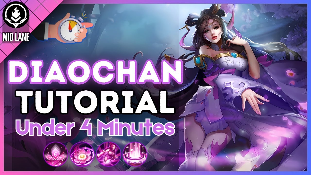 4-Minute Diaochan Tutorial in Mid Lane || (HoK S8) 2025