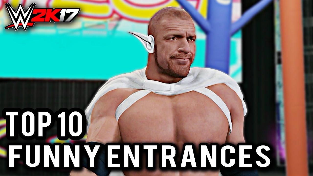 WWE 2K17 - Top 10 Funny Entrances 