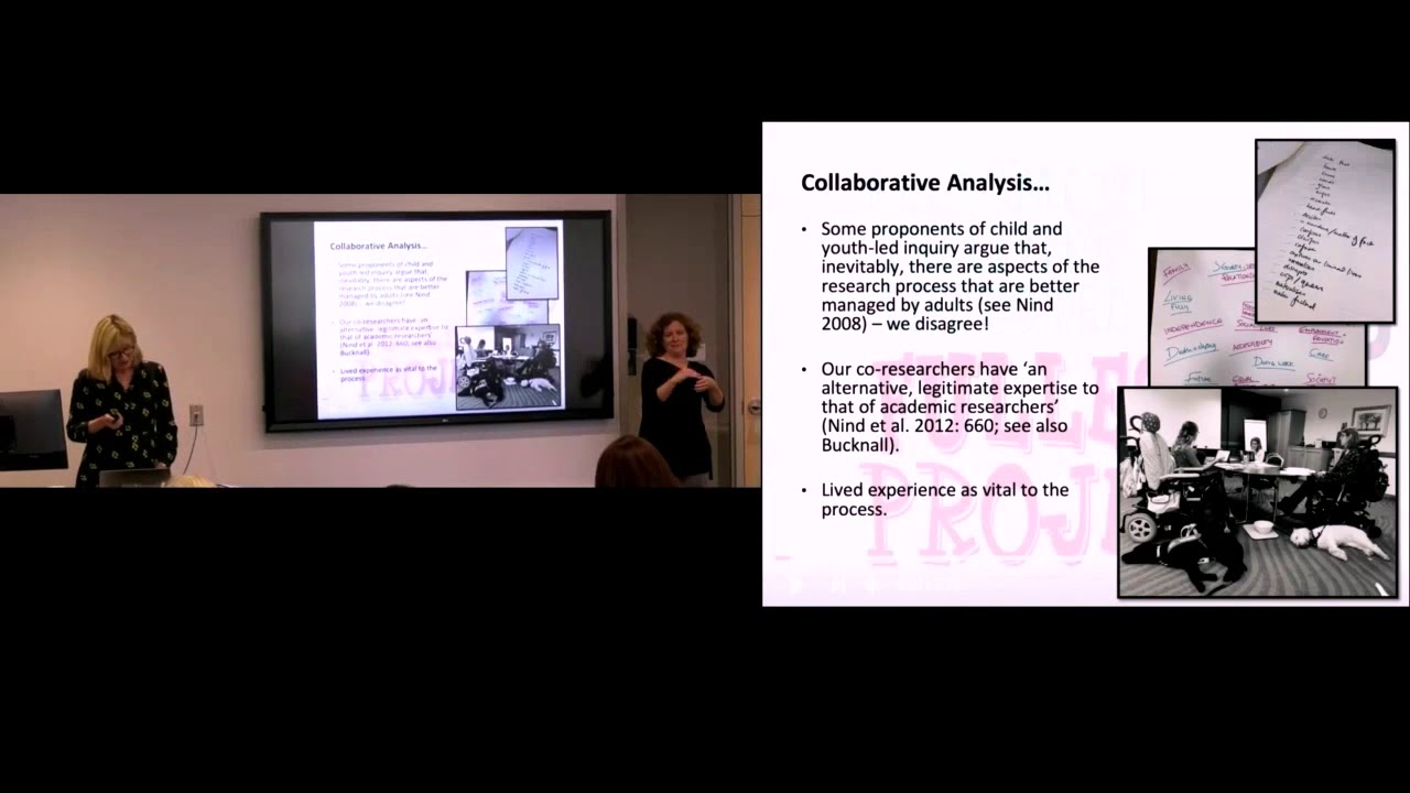 Dr. Katherine Runswick-Cole - Co-researchers and collaborative analysis
