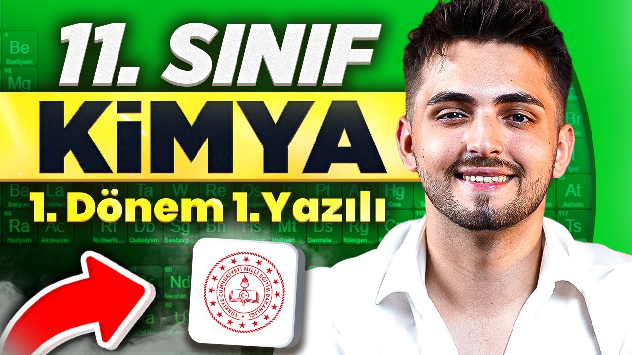 11.Sınıf Kimya 1.Dönem 1.Yazılı Çözümü! 🔥 (Bunlar Sınavda Çıkar)