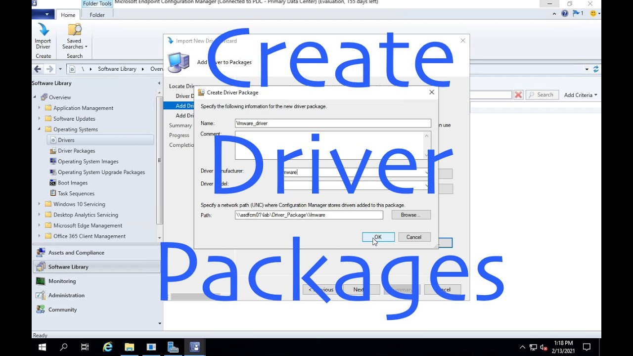 5  Create Driver packages using ConfigMgr