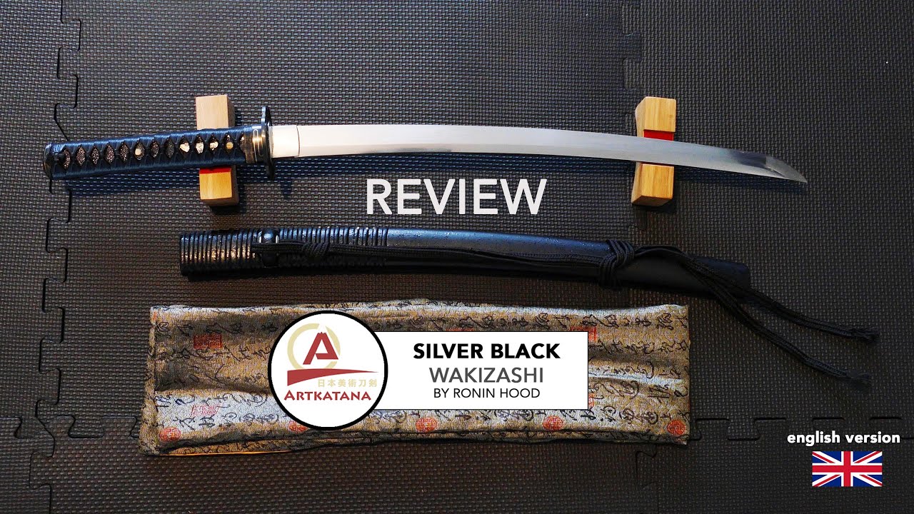 ОБЗОР катаны SILVER BLACK artkatana wakizashi английская версия #боевыеискусства #меч #мусаси #са...