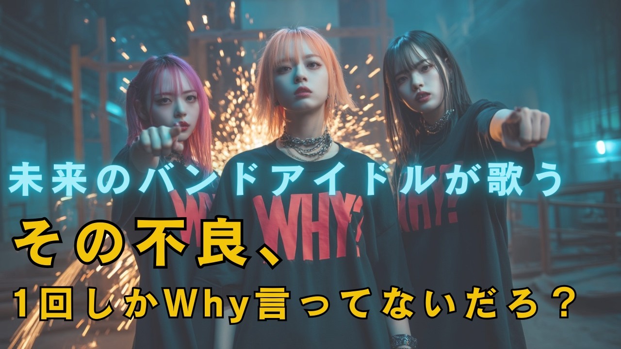 【製造業 AI Music アイドル】　その不良、1回しかWhy言ってないだろ？　『Why Five 』　(バンドアイドル)