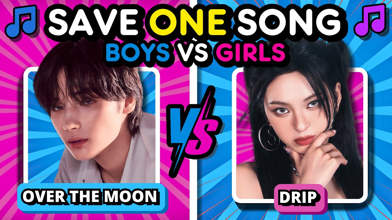 ✨ BOYS vs GIRLS: Save ONE Drop ONE KPOP Songs 🎶👦👧 | KPOP QUIZ 🔥