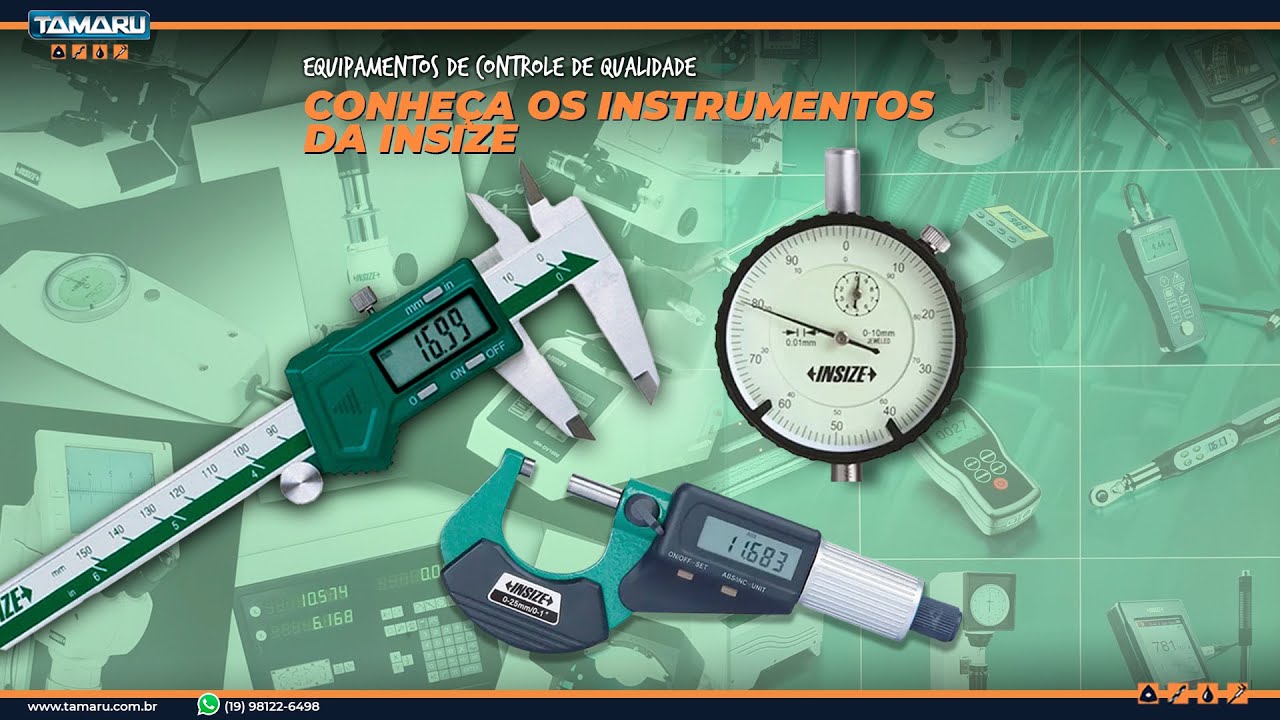 Instrumentos de controle de qualidade - Insize