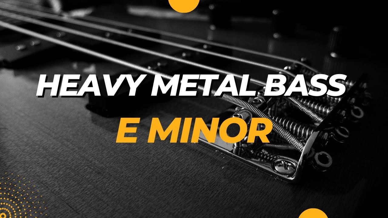 Insane Melodious Heavy Metal Bass Backing Track In E Minor