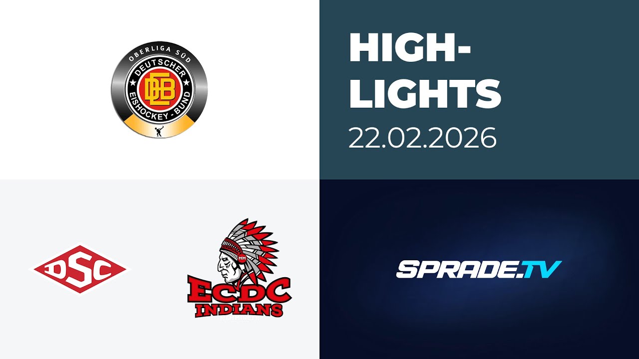 22.02.2026 - Highlights - Deggendorfer SC vs. ECDC Memmingen Indians