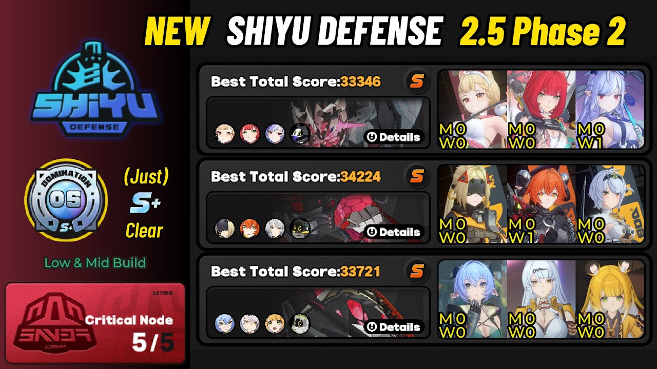 Alice x S Anby x Yixuan | NEW Shiyu Defense v2.5 Phase 2 | (Just) S+ Clear | Zenless Zone Zero