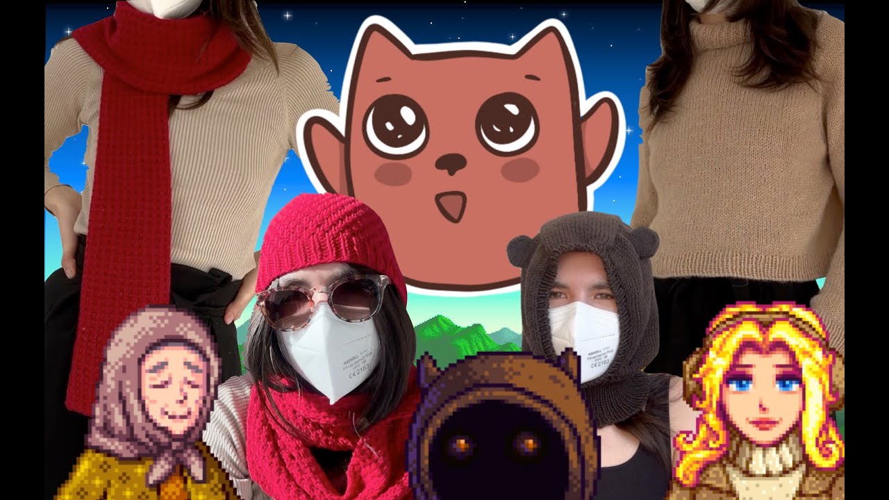 Knitting STARDEW VALLEY Winter Clothes❄️💖