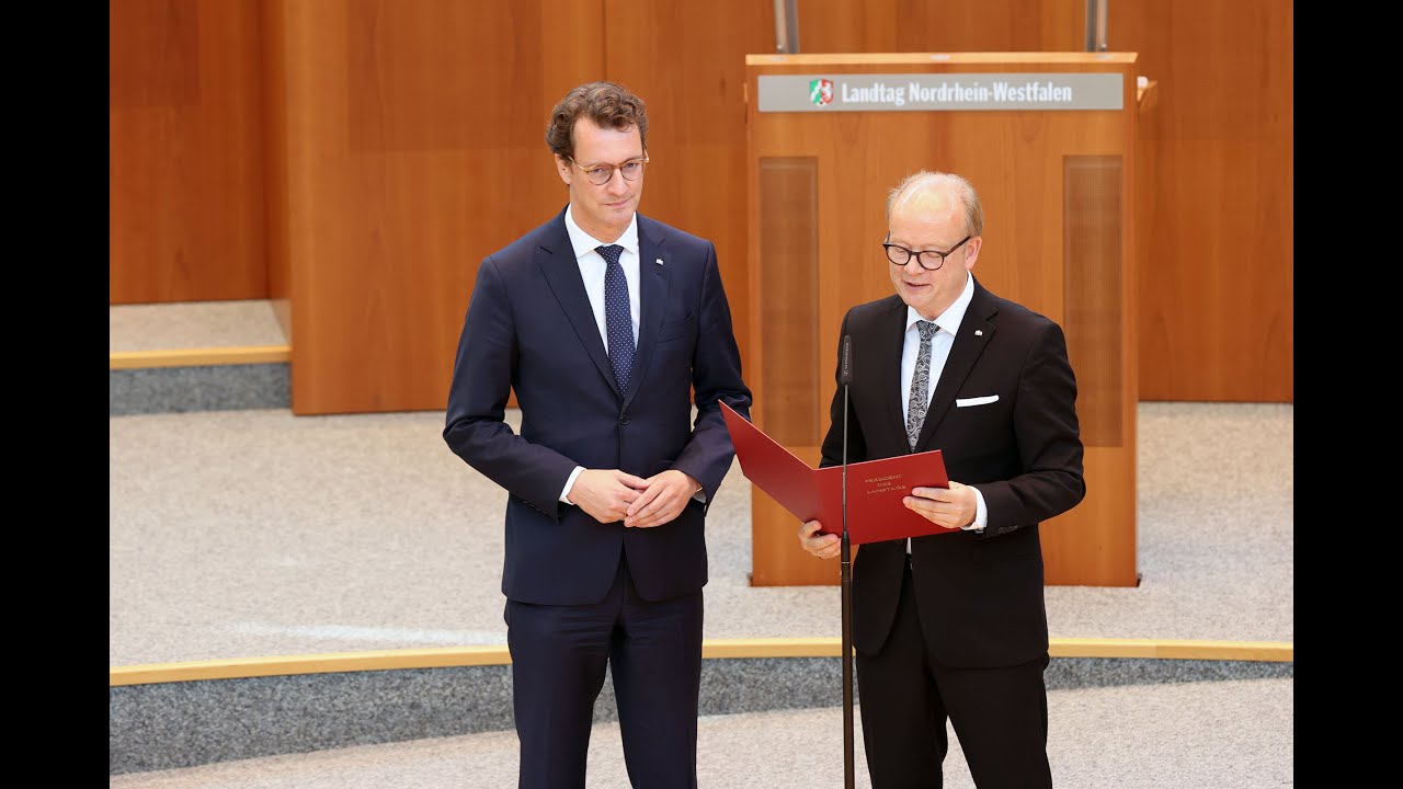 Wahl von Hendrik Wüst zum Ministerpräsidenten des Landes Nordrhein-Westfalen