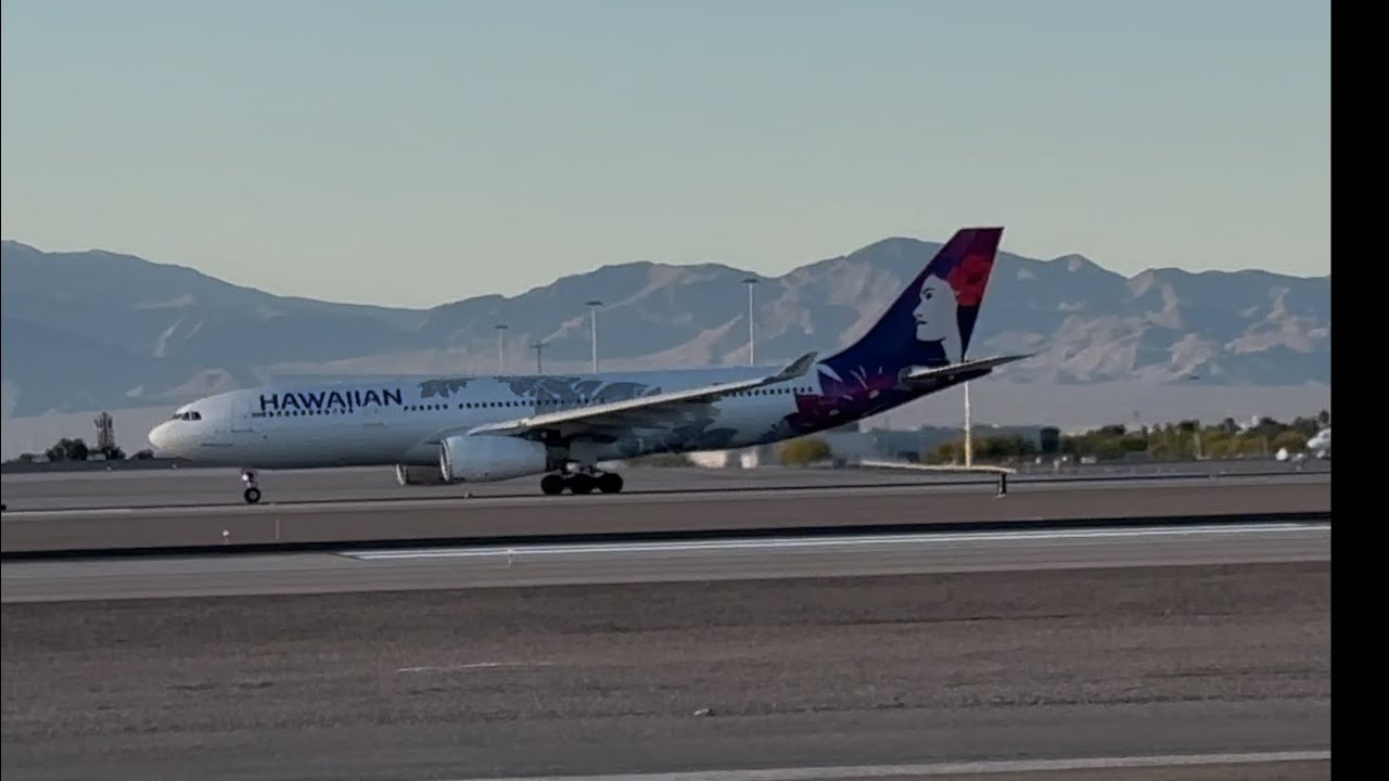 Hawaiian Airlines Airbus A330-243 (N379HA) Takeoff from Las Vegas