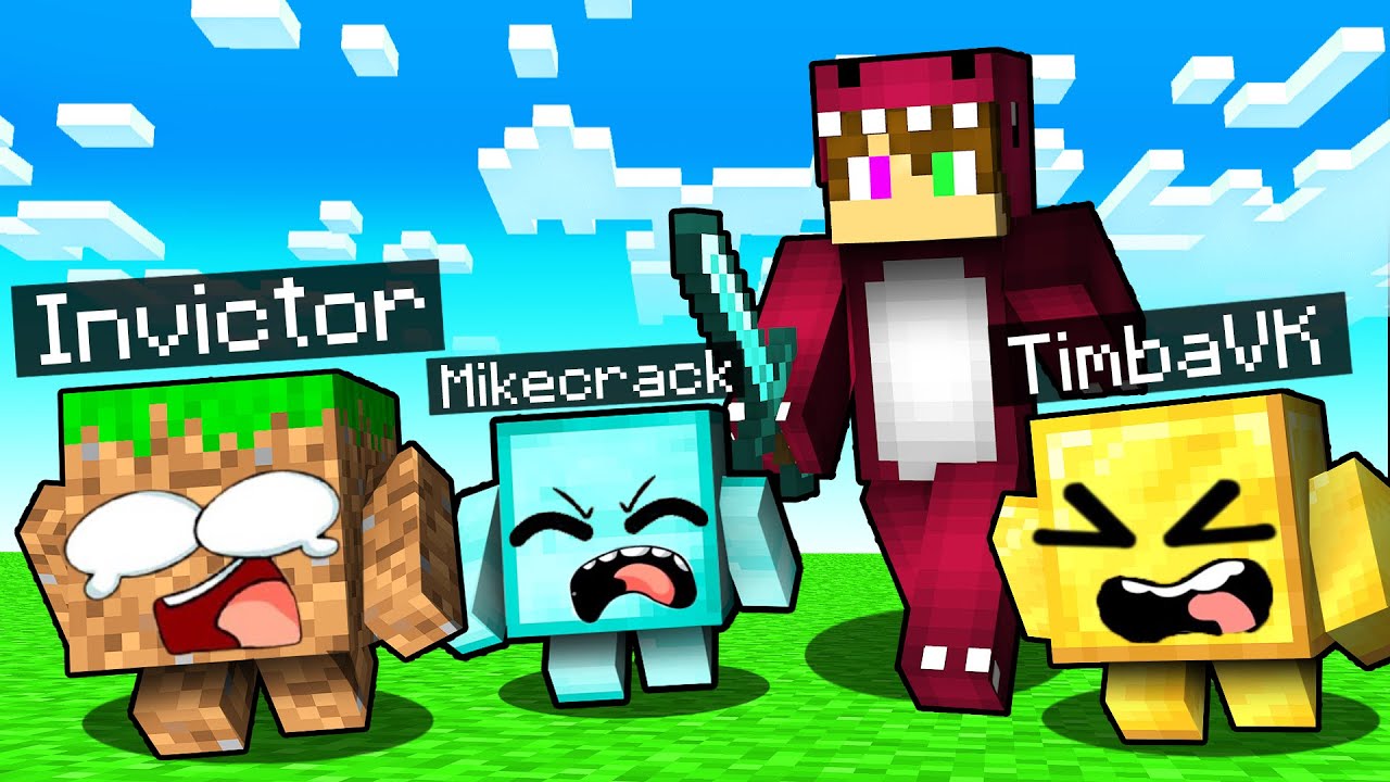 ESCONDITE de BLOQUES en MINECRAFT 😂 MINECRAFT ESCONDITE LOS COMPAS