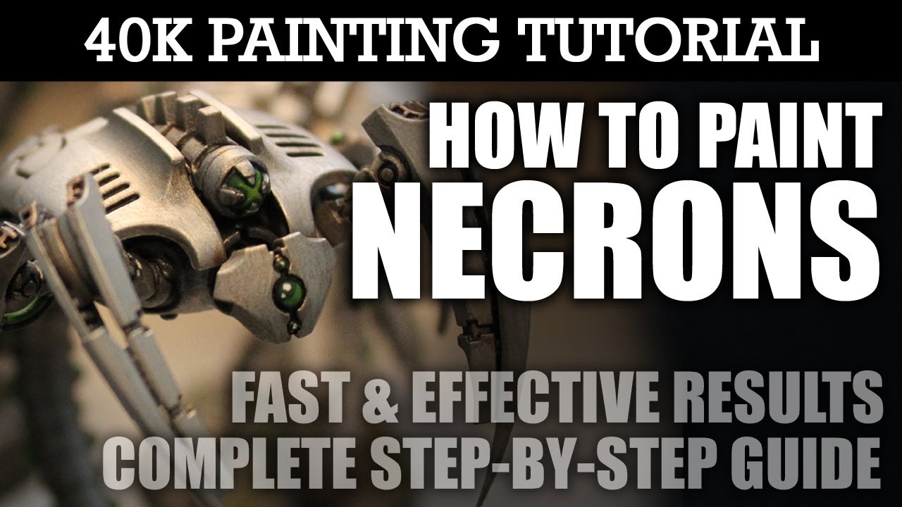 How to Paint NECRONS Painting Tutorial (Use this technique for all Necron units/vehicles) | HD Video