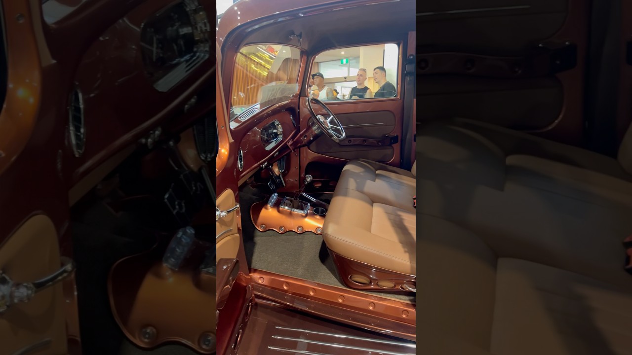 Show-quality fabrication and upholstery on this 1934 Chevrolet Sedan by Deluxe Rod Shop