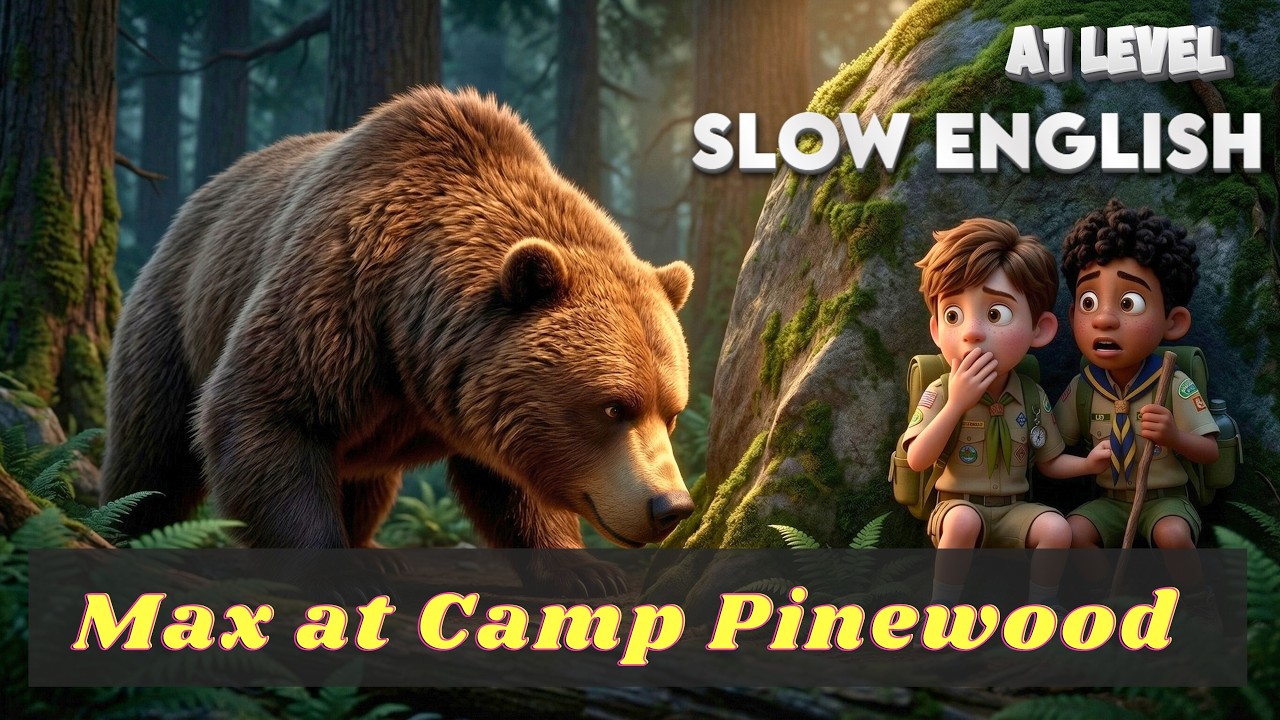 Max at Camp Pinewood | English Listening Practice for Beginners (A1Level)