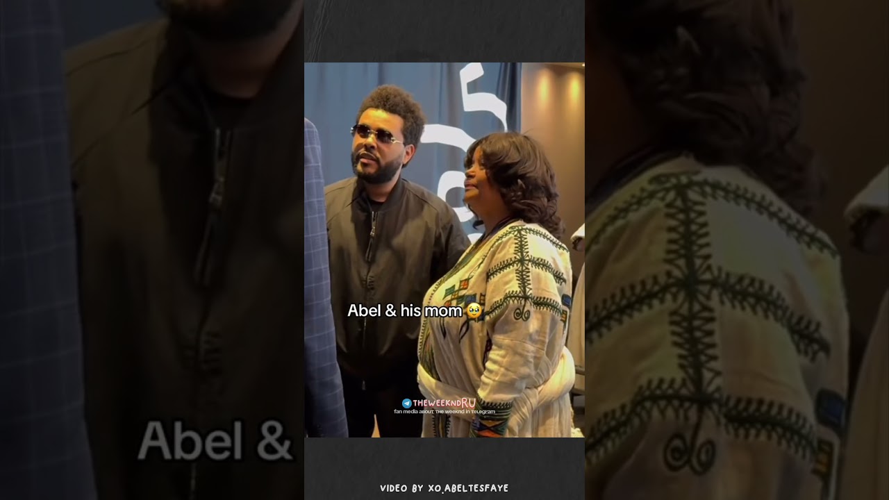 Abel Tesfaye with mom 🥹 All moments in теlеgrам & insta: theweekndRU_ 💙