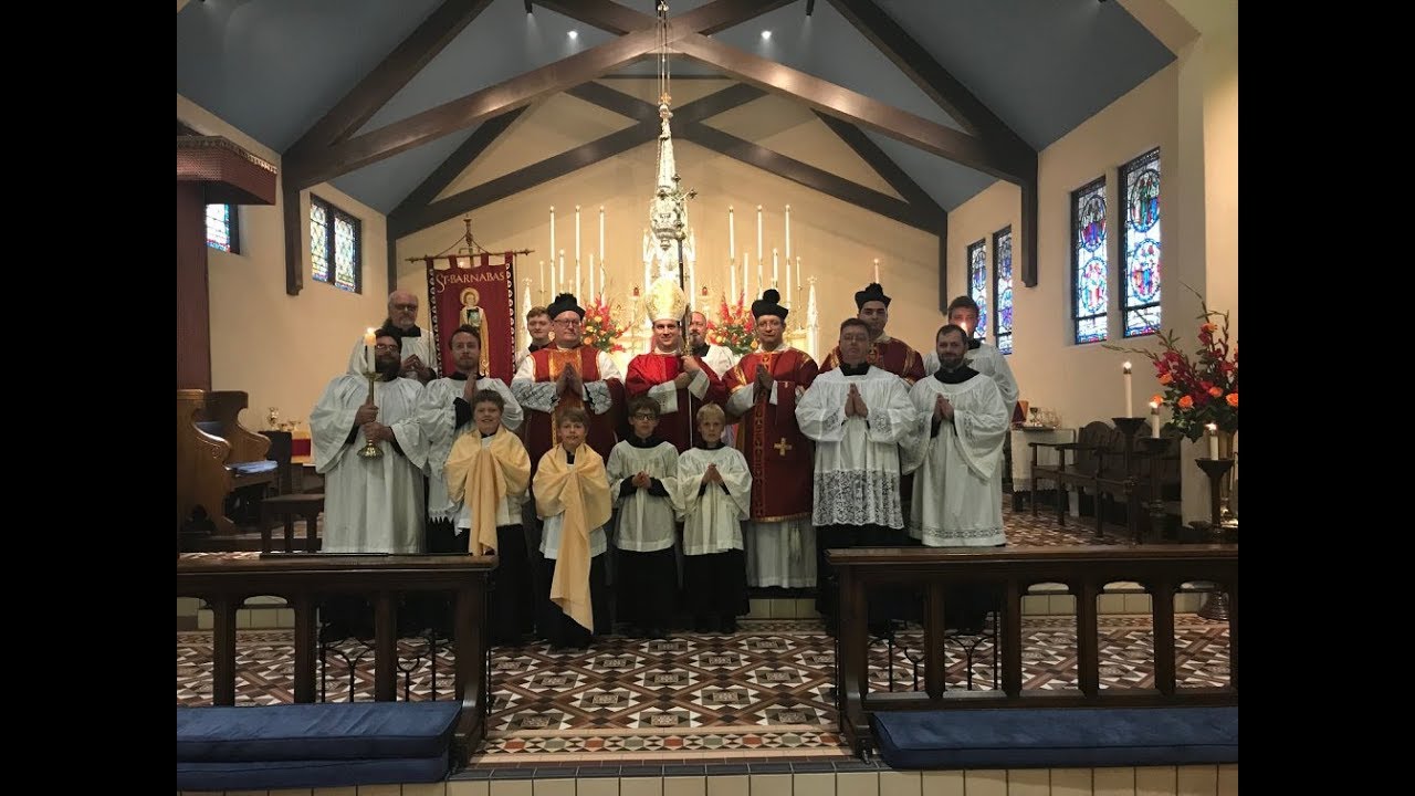 Solemn Pontifical Mass at the Throne - Saint Barnabas Parish - June 10th, 2018