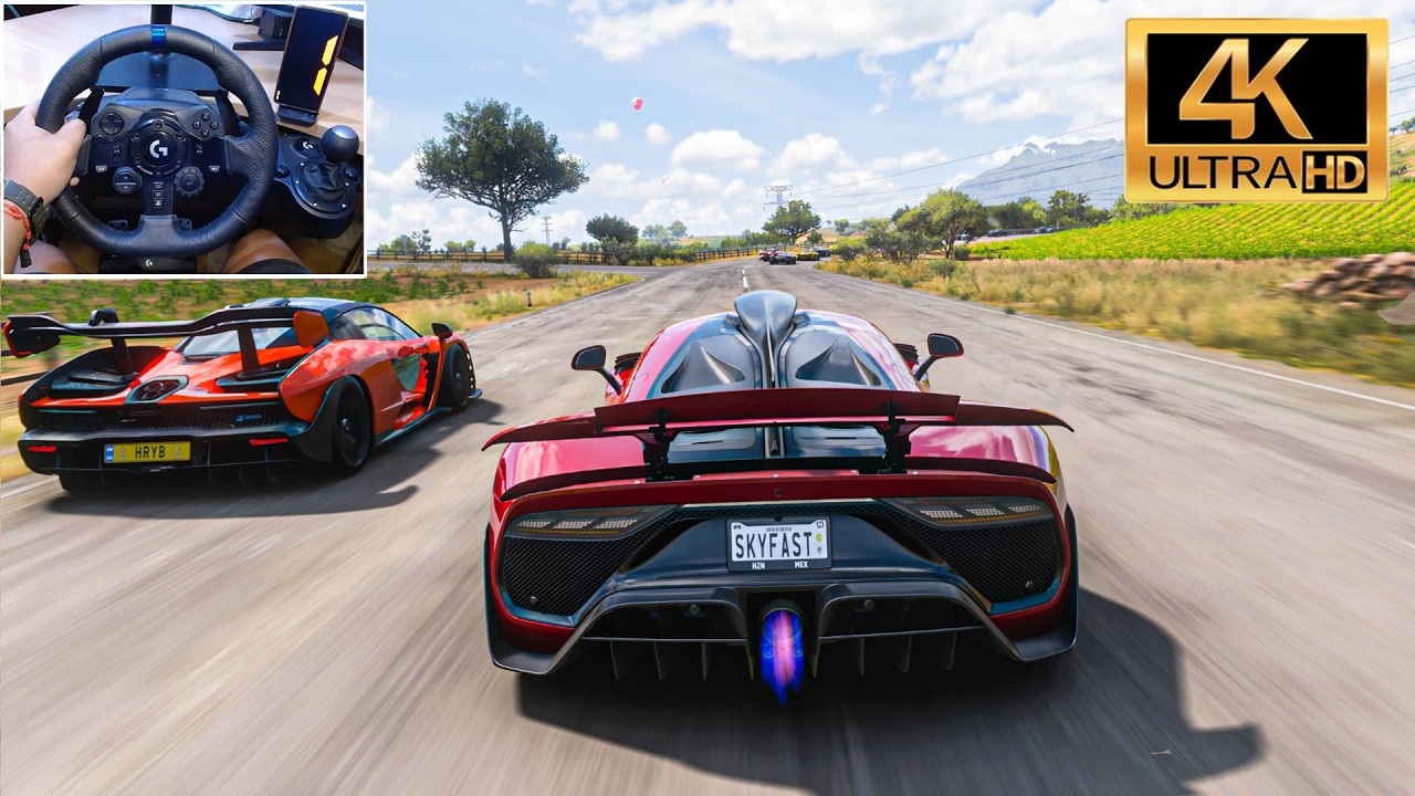 MERCEDES AMG ONE vs HYPER CARS - Forza Horizon 5 | Logitech G923 Steering Wheel