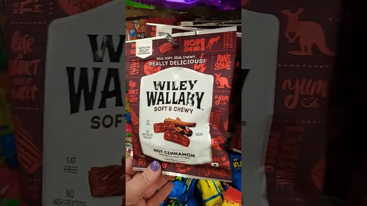 Soft & chewy hot cinnamon wiley wallaby licorice @Dollar Tree perfect for holiday cinnamon Martinis