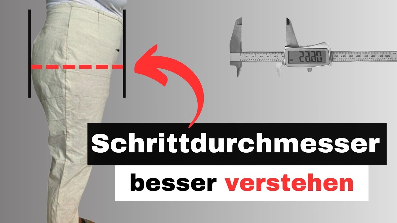 Schrittdurchmesser der Grundschnitt Hose anpassen