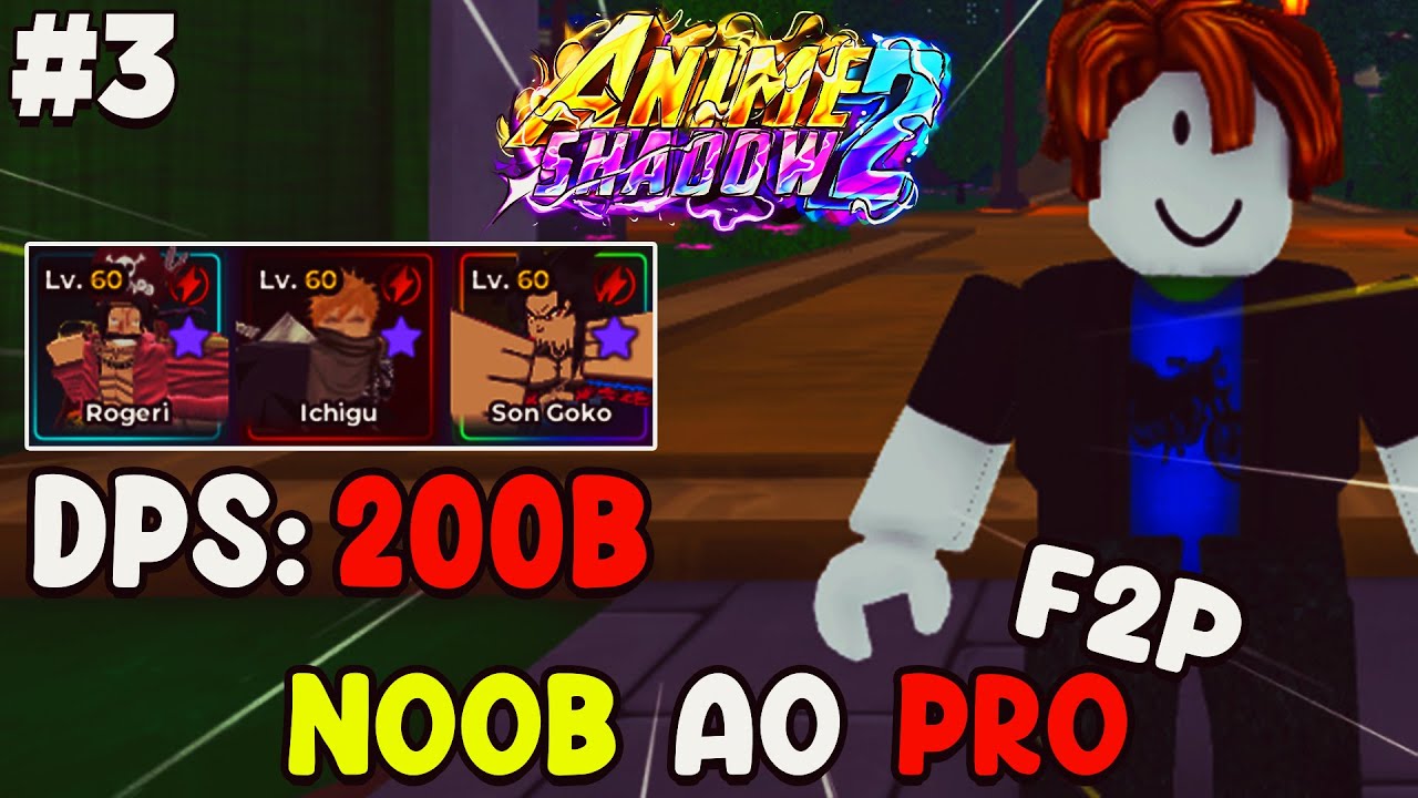 PEGUEI PERSONAGEM + PASSIVAS SECRETA SENDO F2P no ANIME SHADOW 2! NOOB AO PRO #3 😱