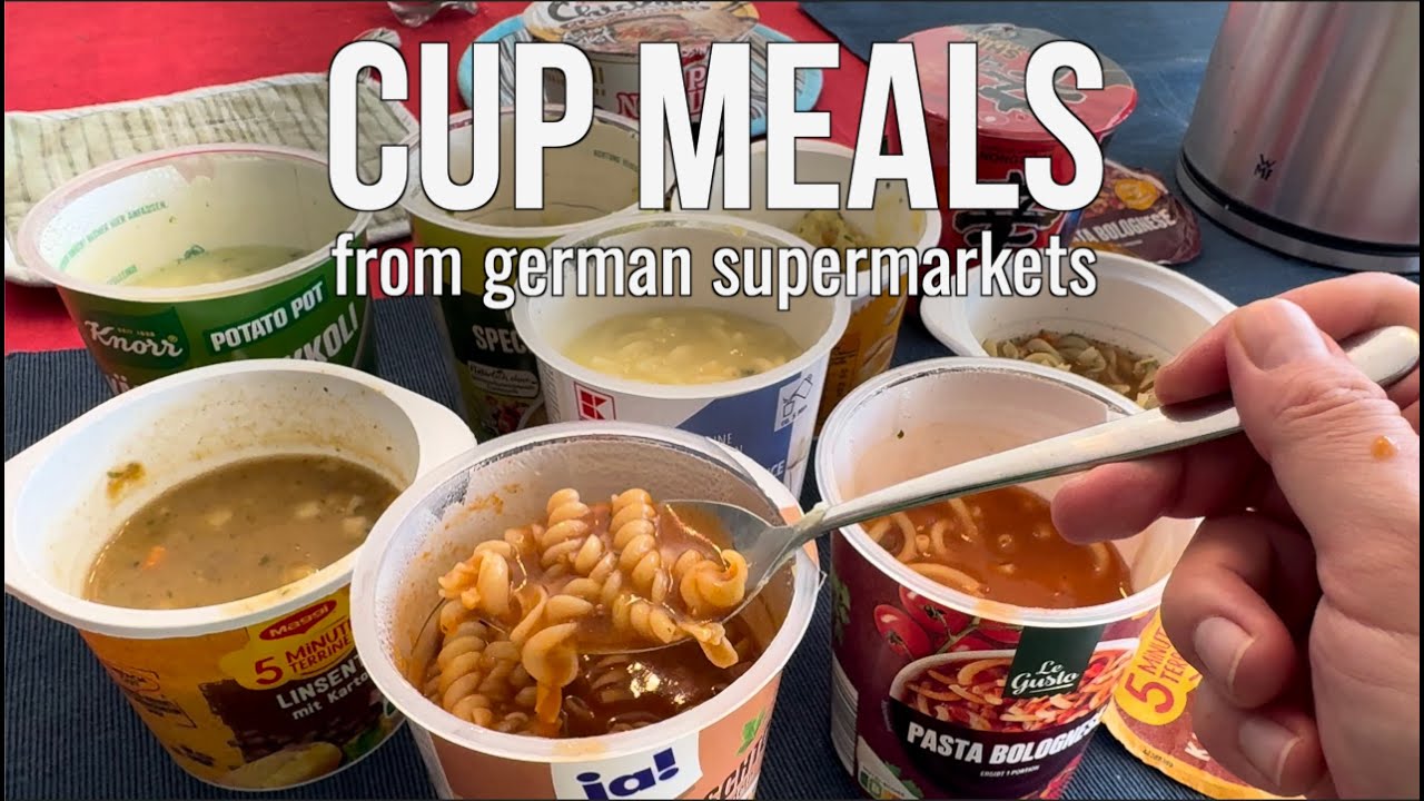 Instant Cup Meals in Germany 🇩🇪 Are They Any Good? 🍲