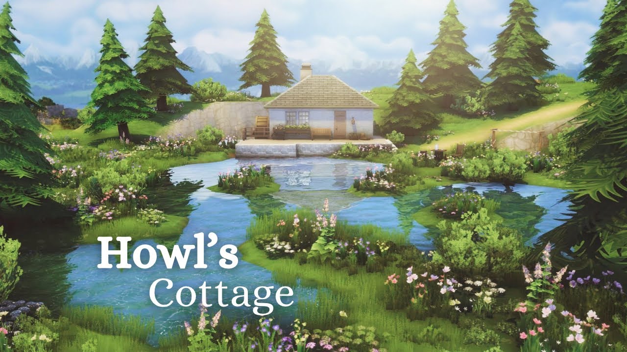 Howl's Cottage 🌷☁️ | The Sims 4 | Speedbuild with Ambience Sounds