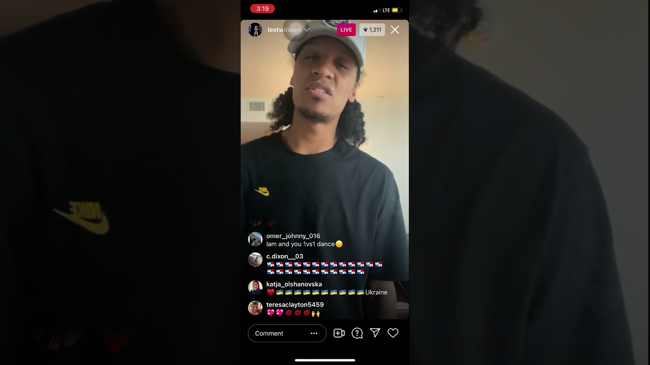 Larry (Les Twins) on IG live giving very sweet motivational speech❤️