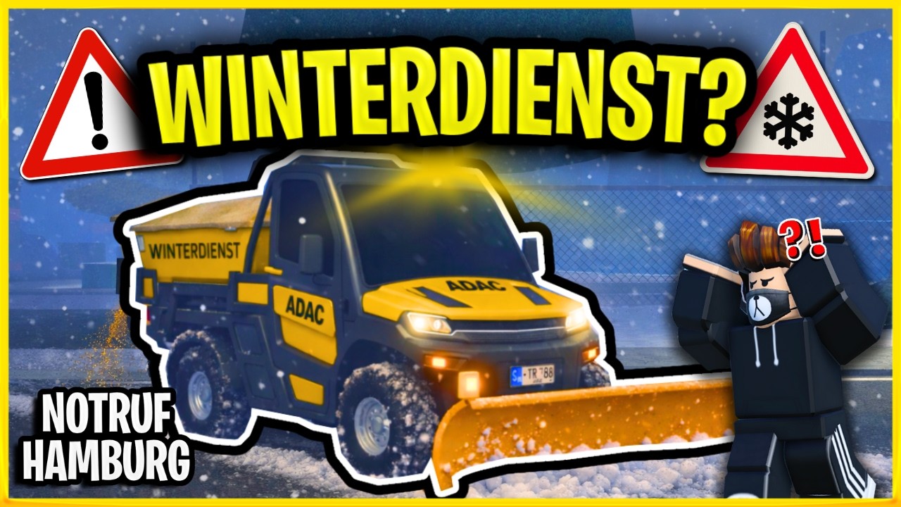 WINTERDIENST muss AUSRÜCKEN (Notruf Hamburg Roleplay)
