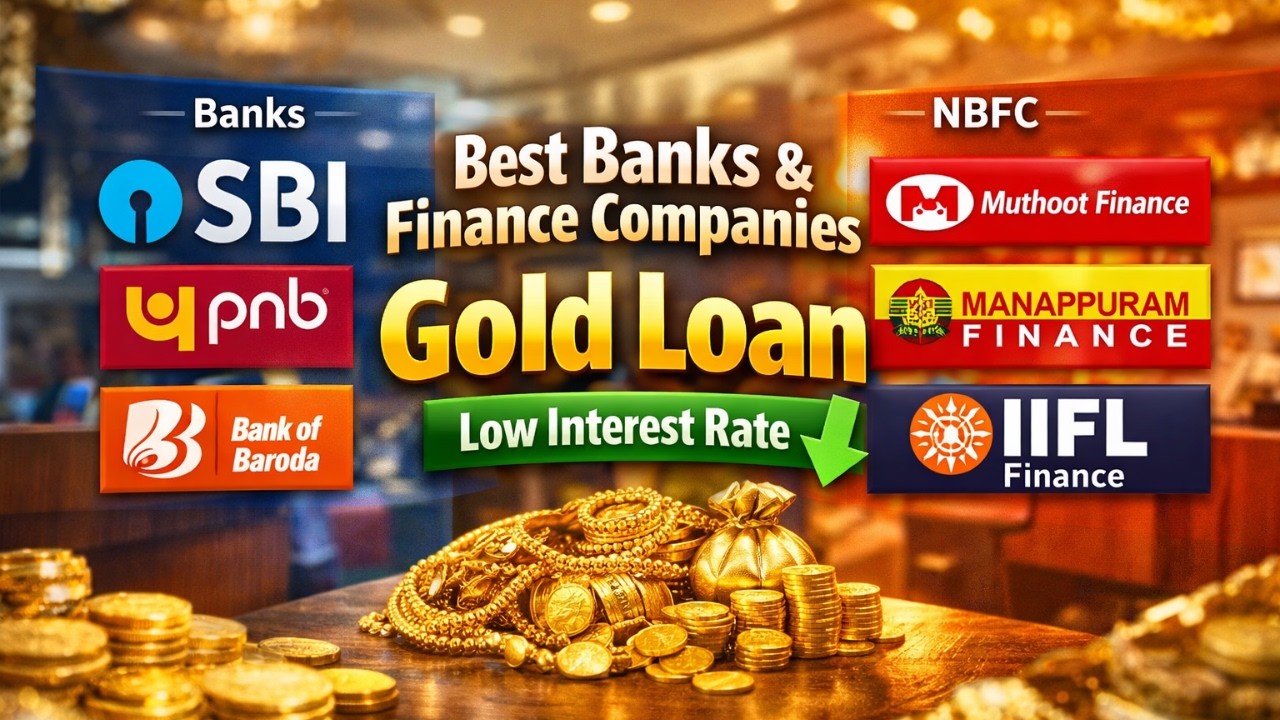 Gold Loan Interest Rate in All Banks | Best Gold Loan Bank in India | Best Gold Loan Low Interest |
