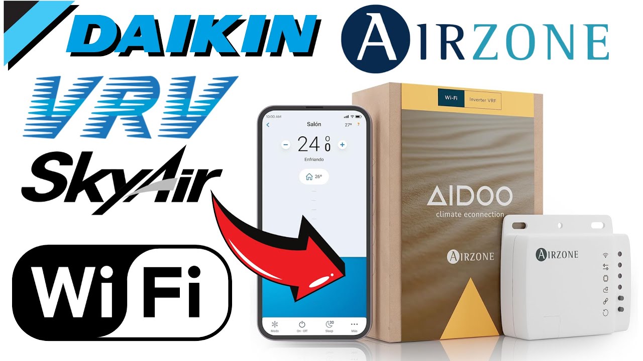 Controlla con lo Smartphone il tuo Condizionatore Daikin VRV o Sky Air grazie ad Aidoo di Airzone