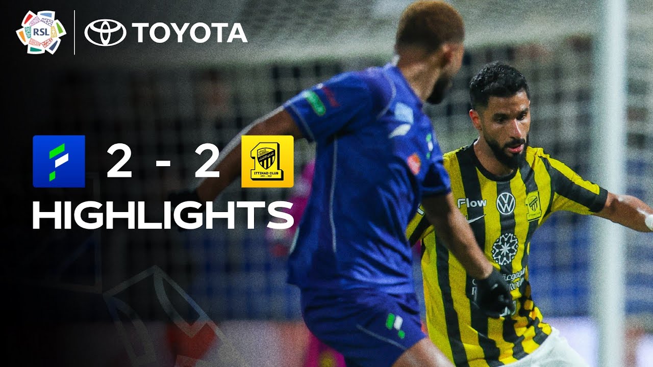 Late drama! 🔥 Al Fateh and Al Ittihad share the points ⏱️ | Powered by Toyota